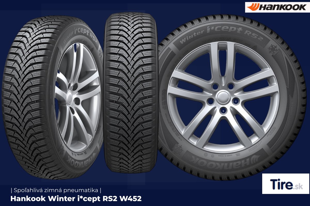 Zimná pneumatika Hankook Winter i*cept RS2 Detail zimného smerového dezénu pneumatiky Hankook Winter i*cept RS2 W452.